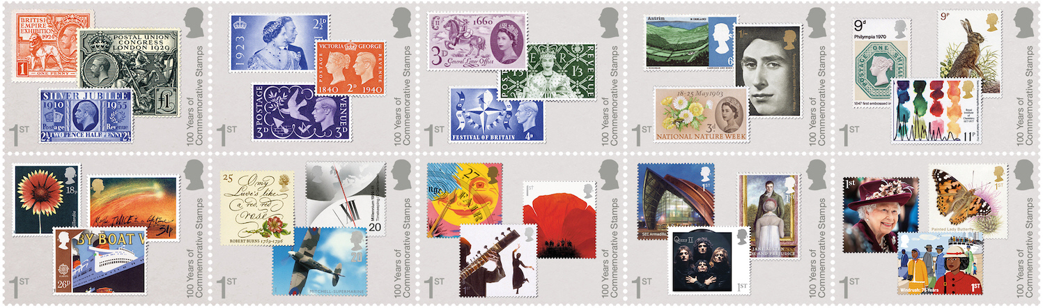 100 Years of Commemorative Stamps